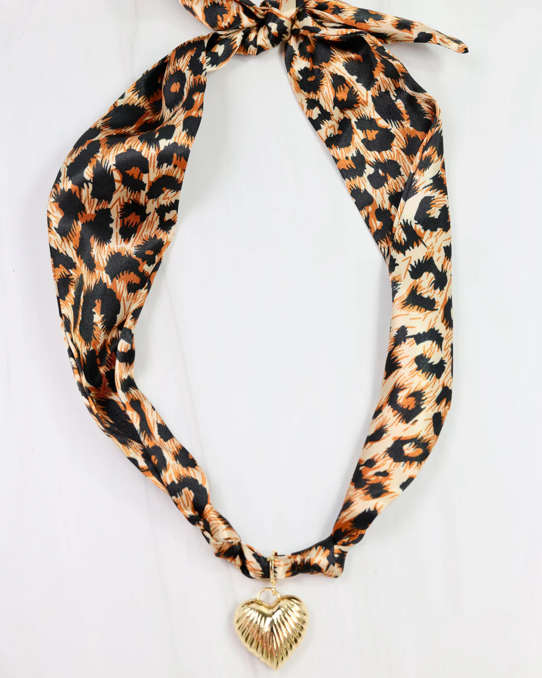 Leopard Scarf Necklace