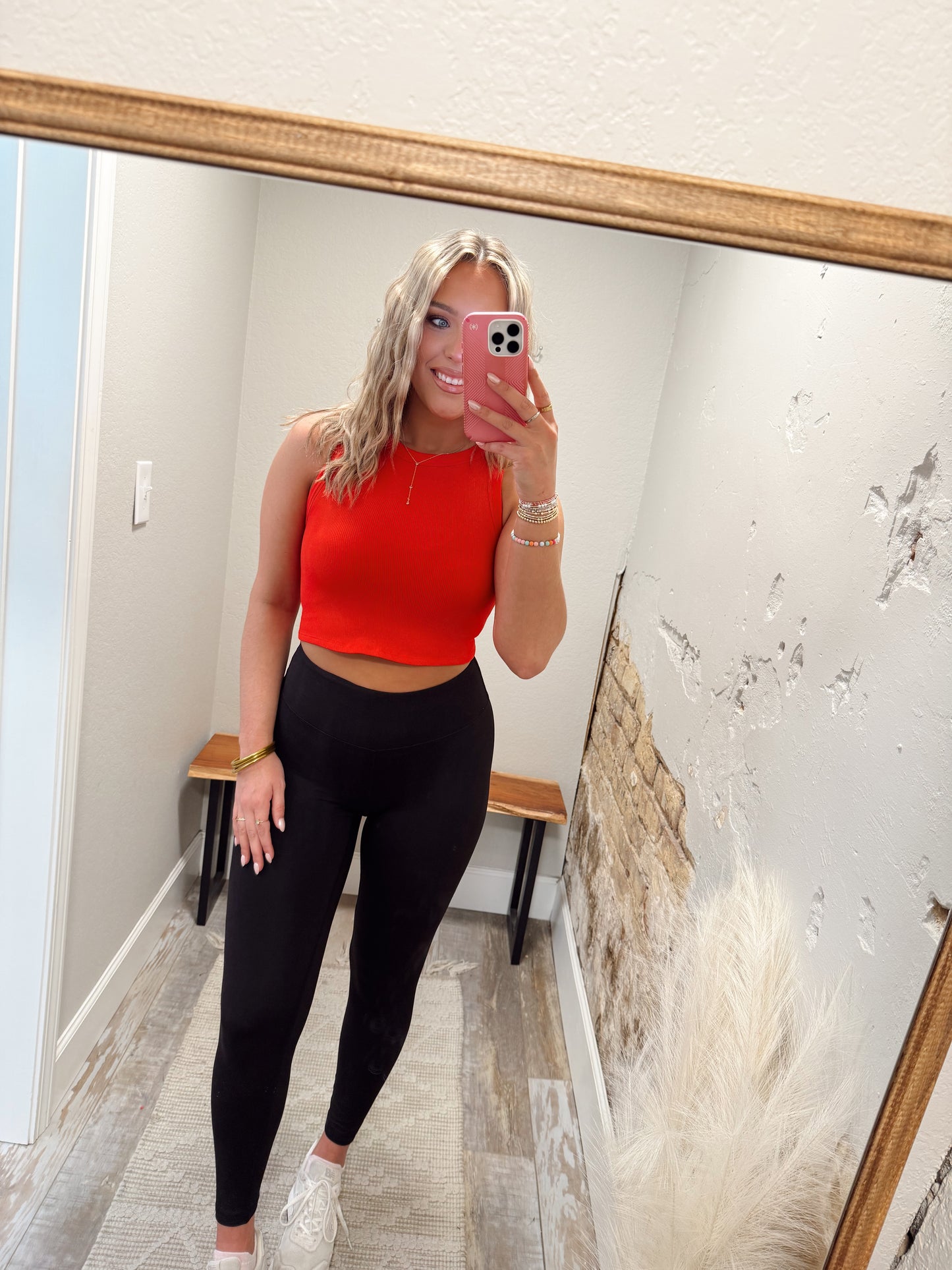 Seamless Muscle Tank - Red