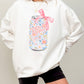 Floral Diet Dr Pepper Soda Can Sweatshirt