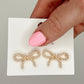 Pearl Bow Earrings