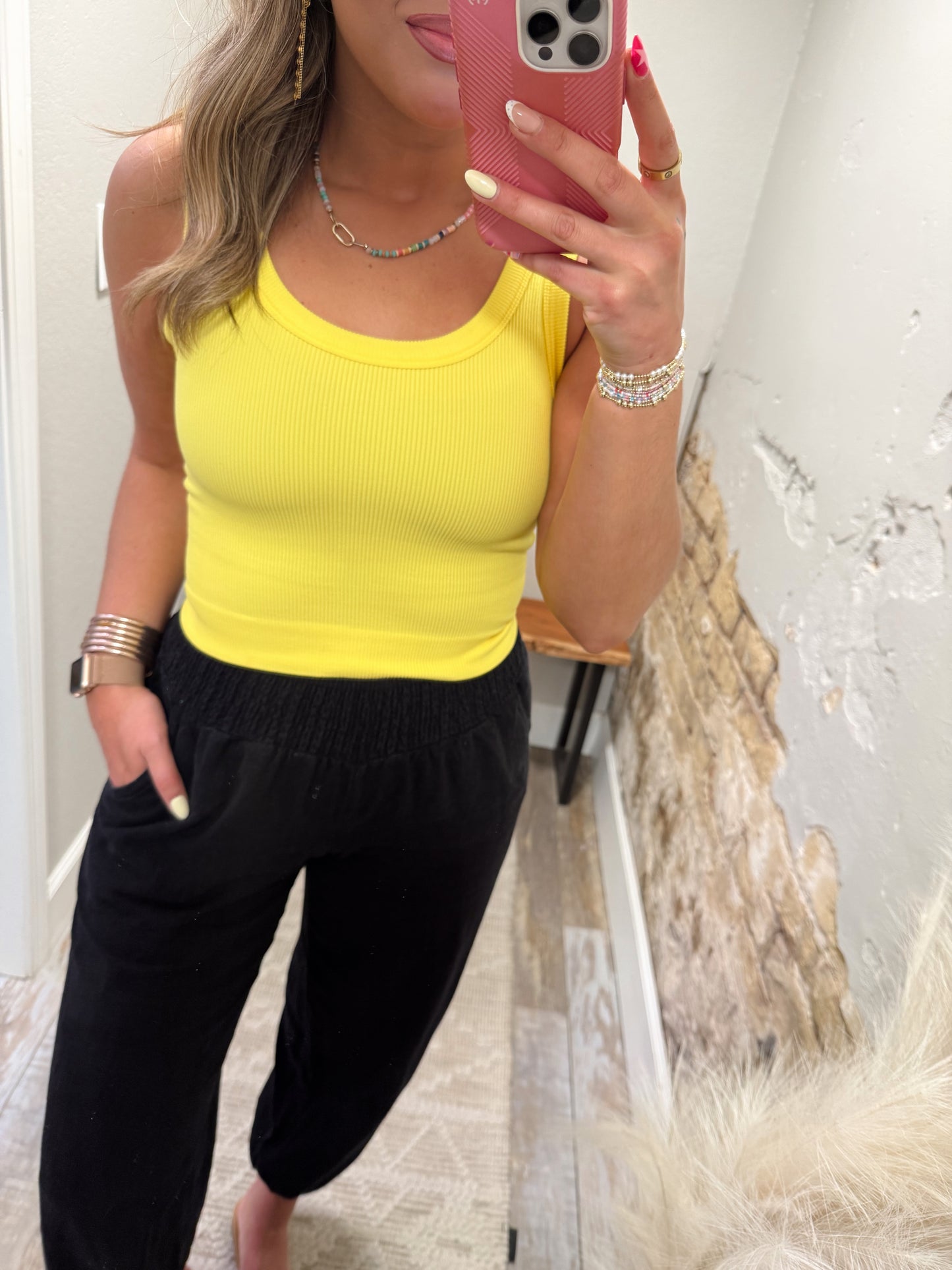 It Girl Tank - Yellow