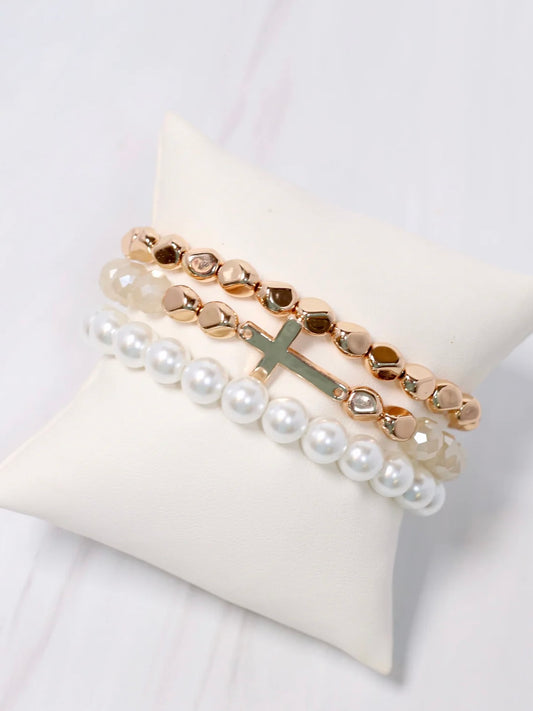 Gwenn Pearl Bracelet Set