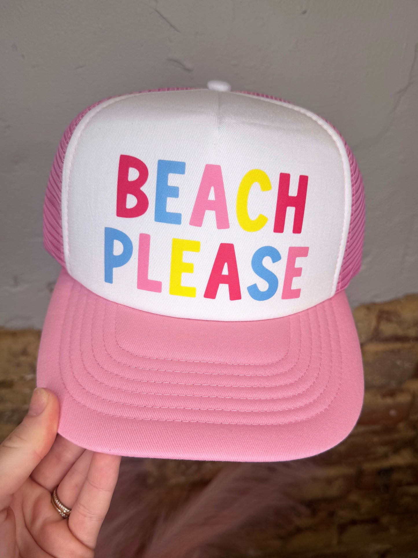Beach Please Trucker Hat