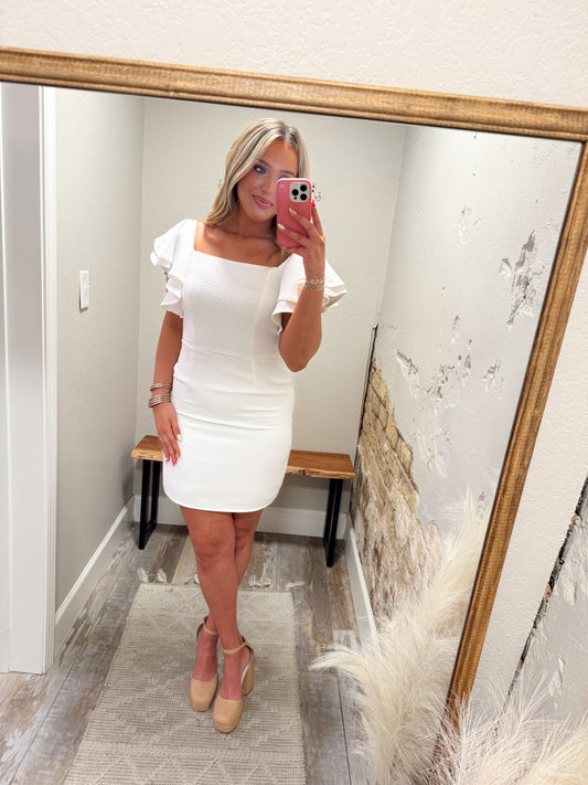 Sweet Success Dress - White