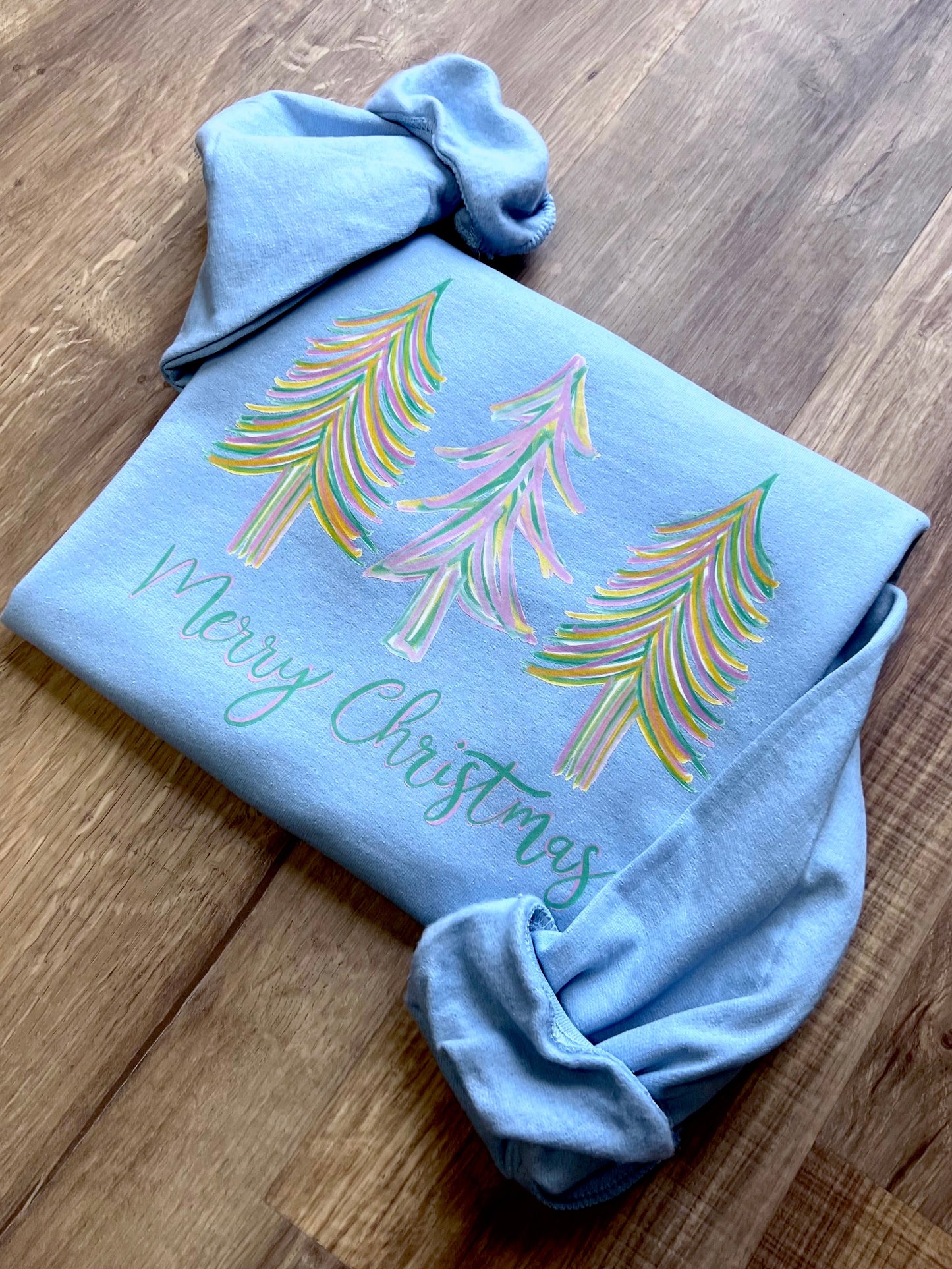 Pastel Christmas Trees Sweatshirt