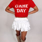 Game Day Sweater - Red/White