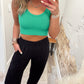 Tatum Cropped Tank - Kelly Green