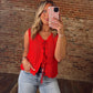 Rosie Glow Tank - Red