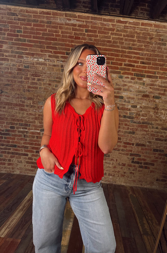 Rosie Glow Tank - Red
