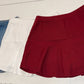 Daisy Duke Denim Skort - Maroon