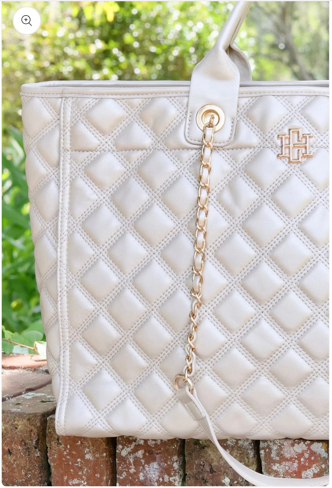 Melissa Tote Bag - Pearl Quilted DQ