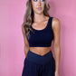 Tatum Cropped Tank - Black