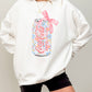 Floral Coke Zero Soda Can Sweatshirt