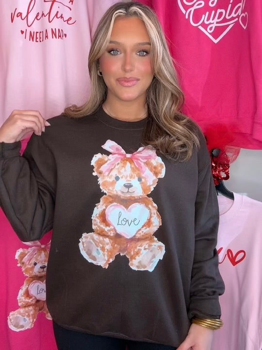 Valentine Teddy Bear Sweatshirt