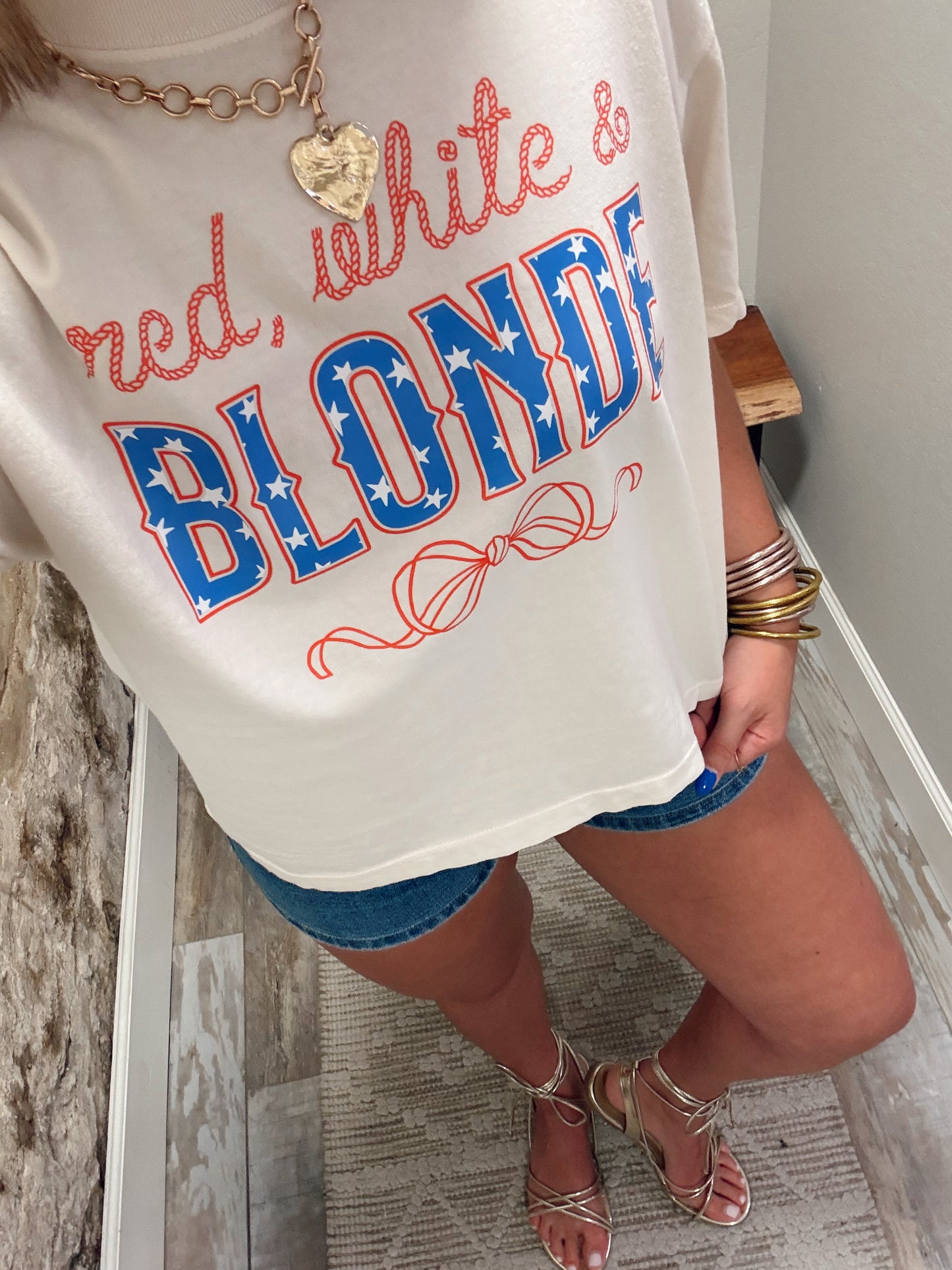 4th Of July Cropped Tees