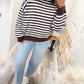 Sweet Seasons Sweater - Blue/Brown