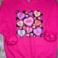 Retro Candy Hearts Sweatshirt