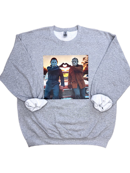 Michael and Jason Heart Sweatshirt