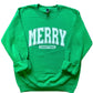 Merry Christmas Varsity Crewneck Sweatshirt