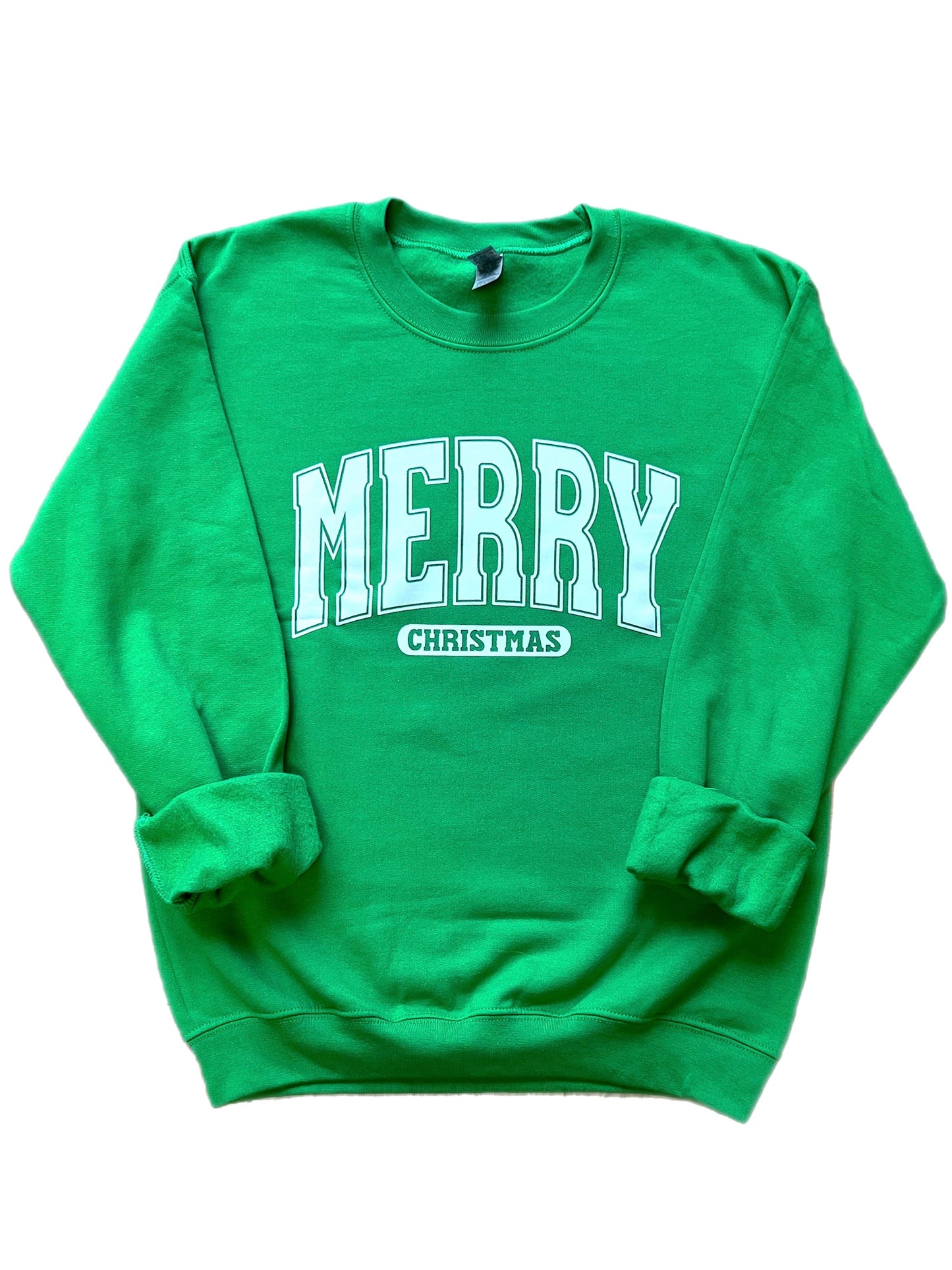 Merry Christmas Varsity Crewneck Sweatshirt