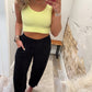 Tatum Cropped Tank - Lime