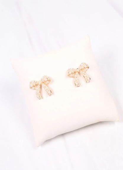 Paige Pearl Bow Earring