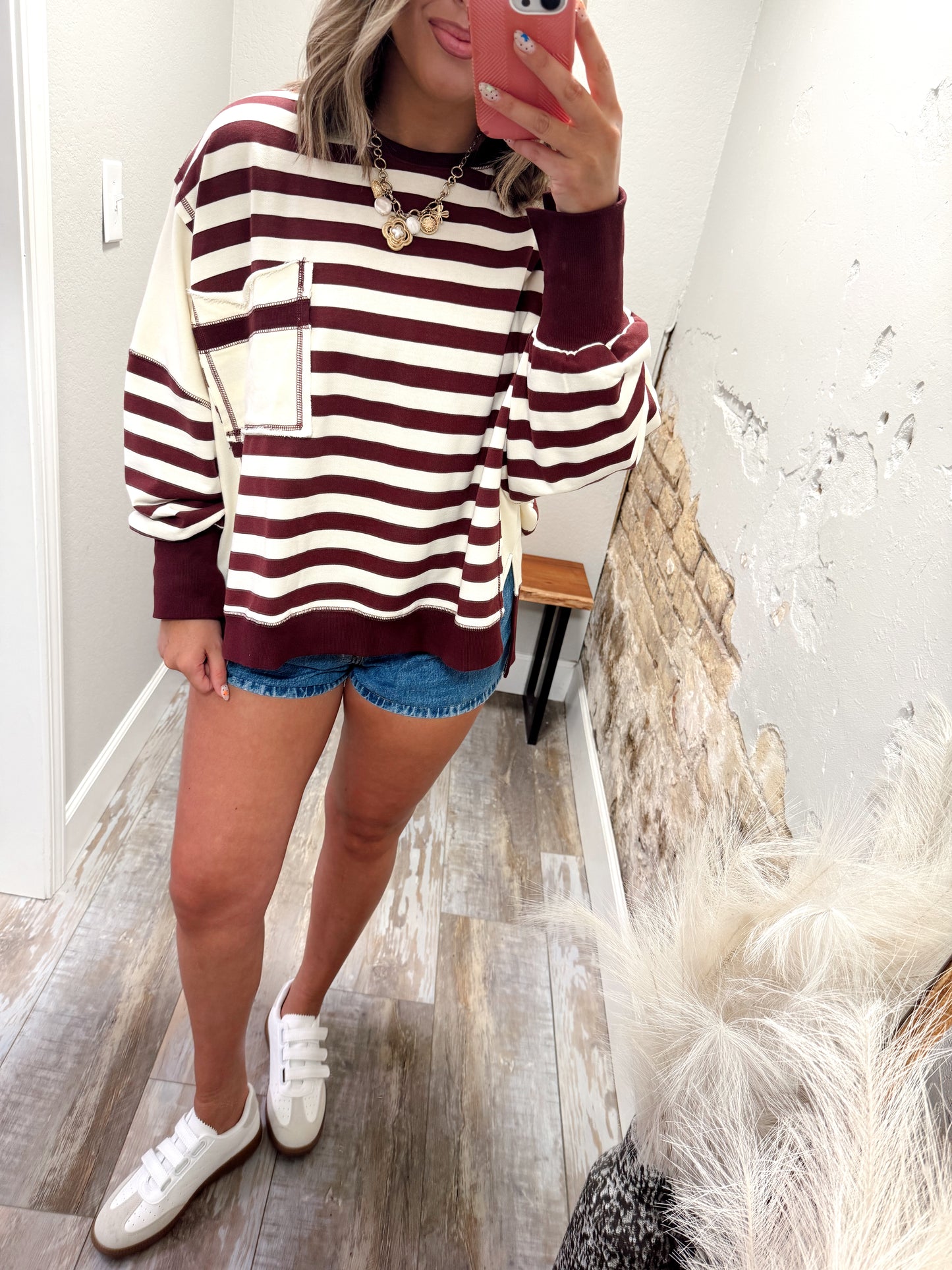 Maroon Market Pullover