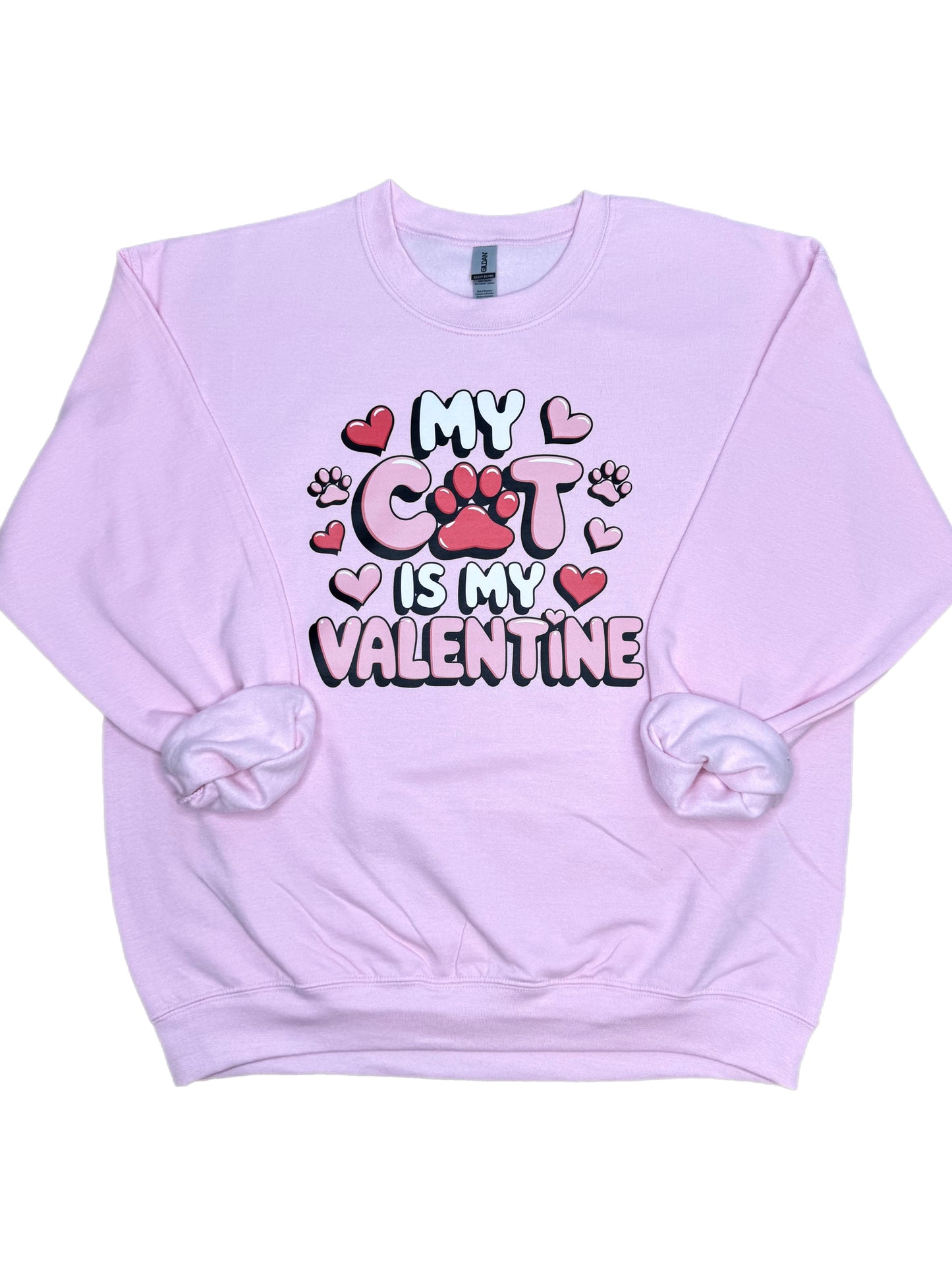 My Cat Is My Valentine Sweatshirt