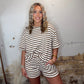 The Classic Stripe Set - Brown
