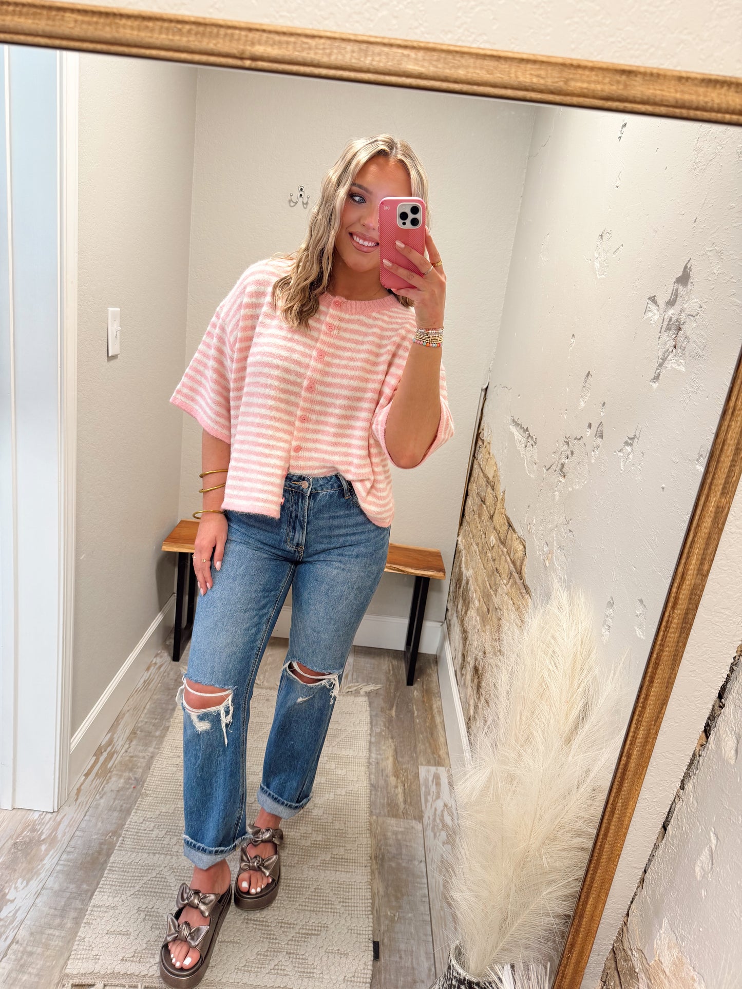 Sweet Spring Cardigan - Pink