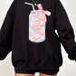 Floral Diet Coke Soda Can Sweatshirt
