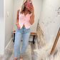 Sweater Vest Top - Pink
