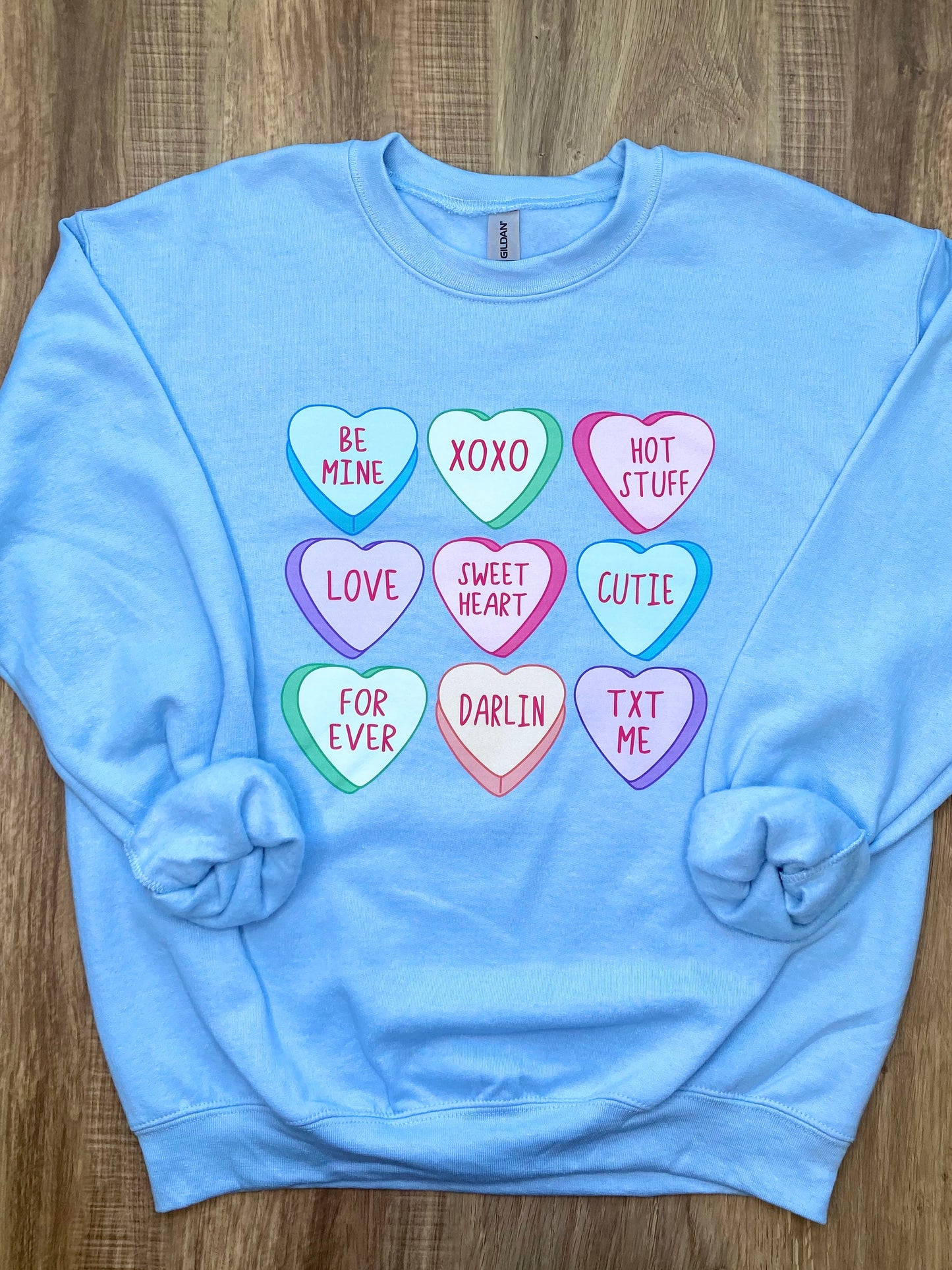 Candy Conversation Hearts Sweatshirt