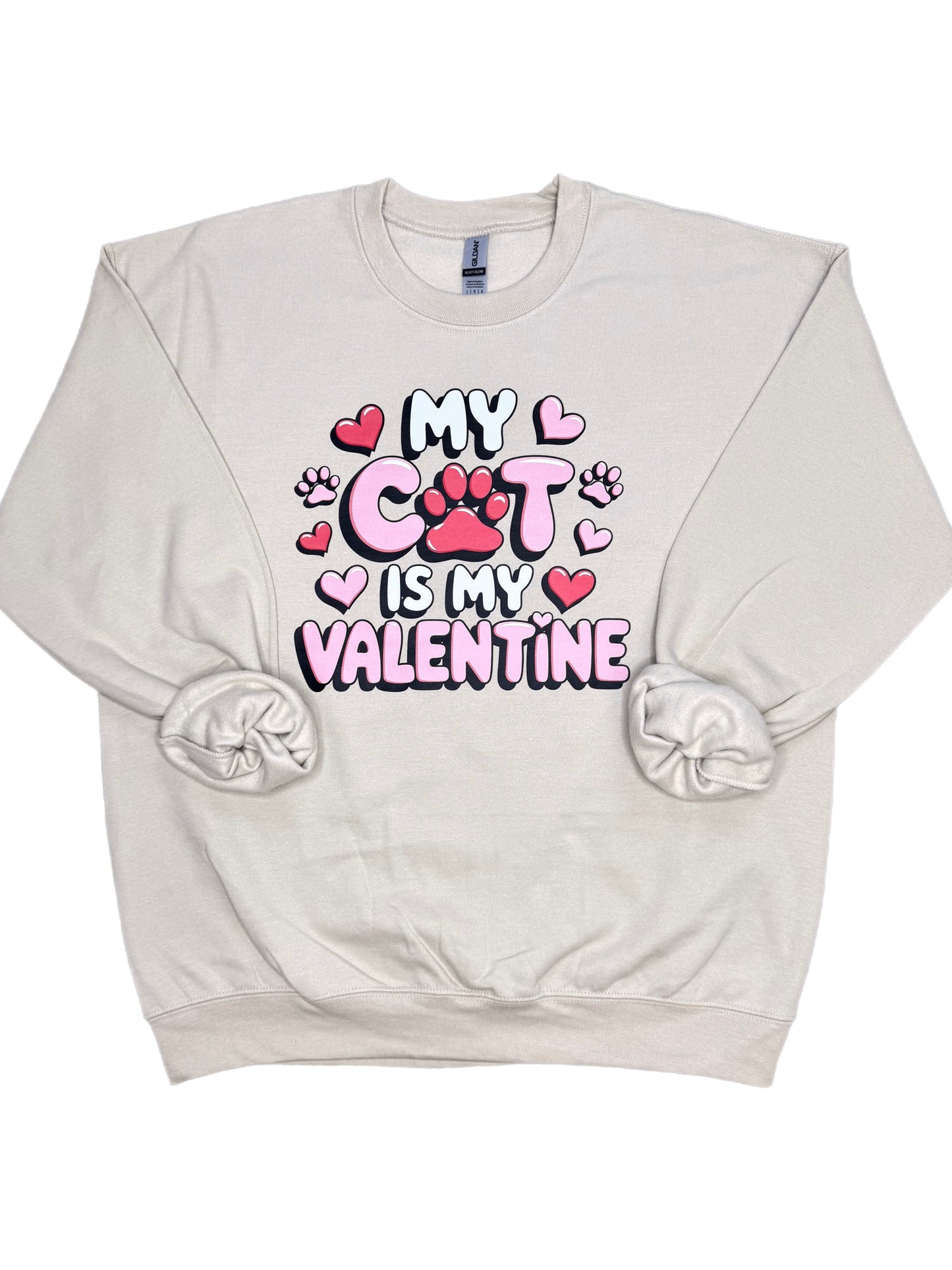 My Cat Is My Valentine Sweatshirt