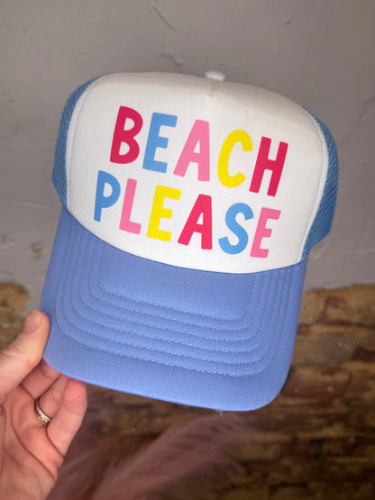 Beach Please Trucker Hat