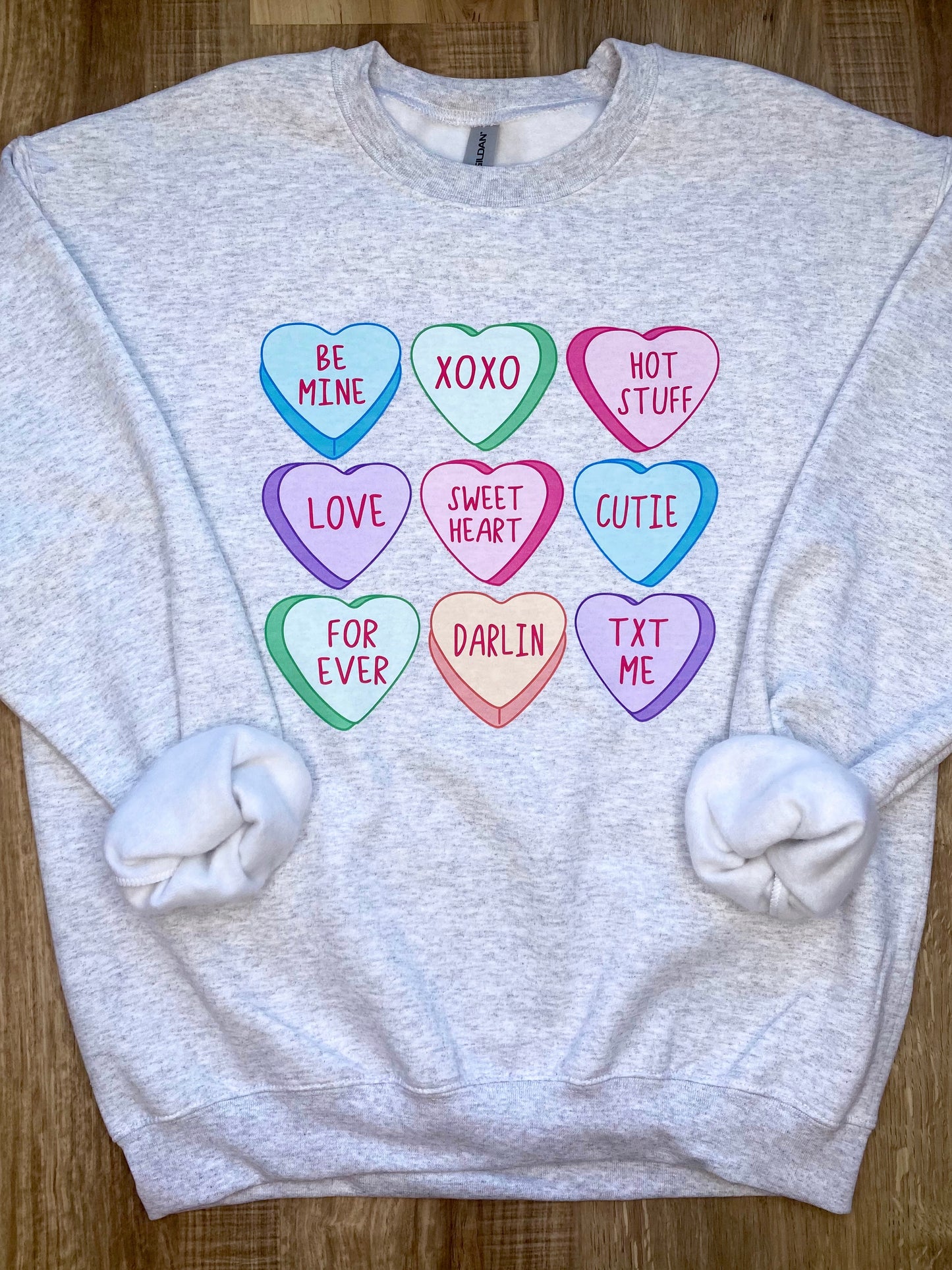 Candy Conversation Hearts Sweatshirt