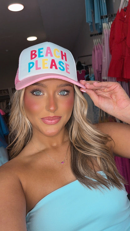Beach Please Trucker Hat