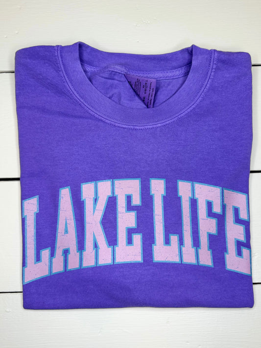 Lake Life Distressed Tee