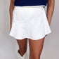 Daisy Duke Denim Skort - White