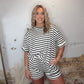 The Classic Stripe Set - Black