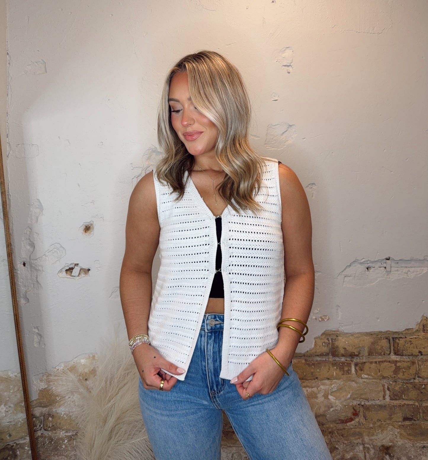 Classic Charm Tank - White