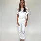 Somewhere Tropical Pant Set - White