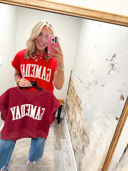 Cozy Gameday Sweater - Red