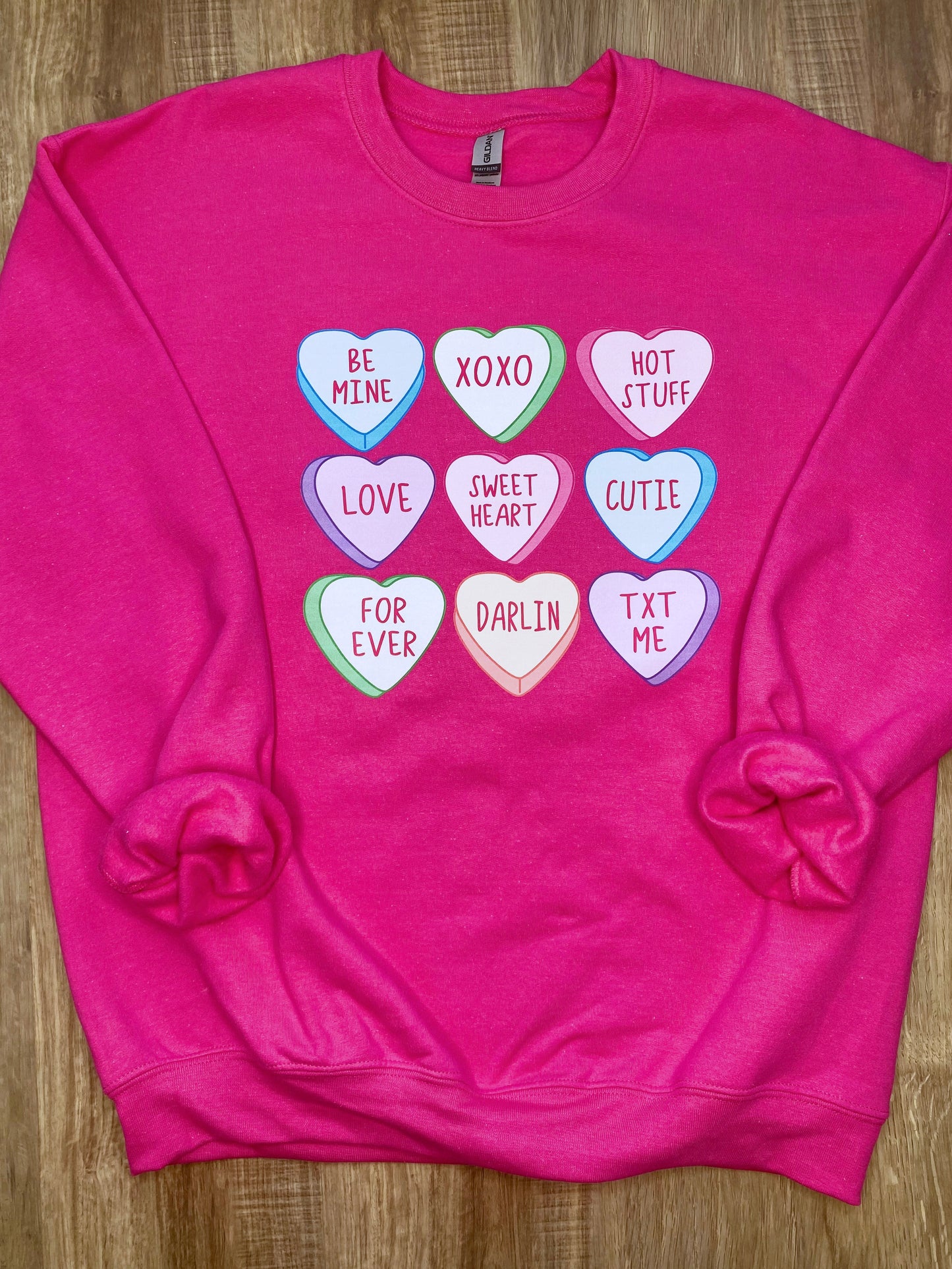 Candy Conversation Hearts Sweatshirt