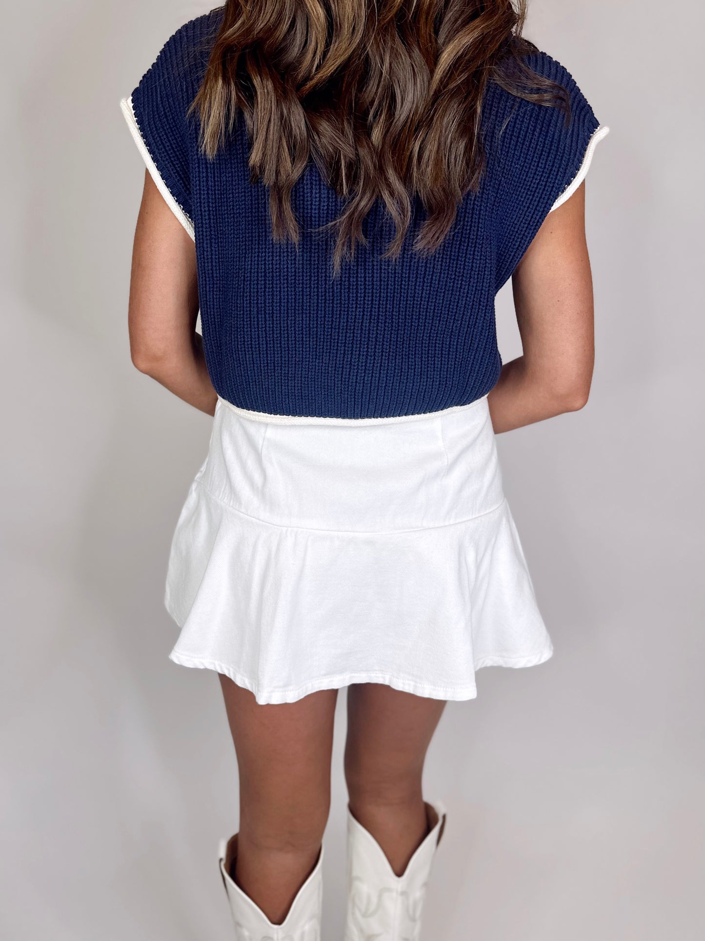 Cheer Us On Sweater - Navy