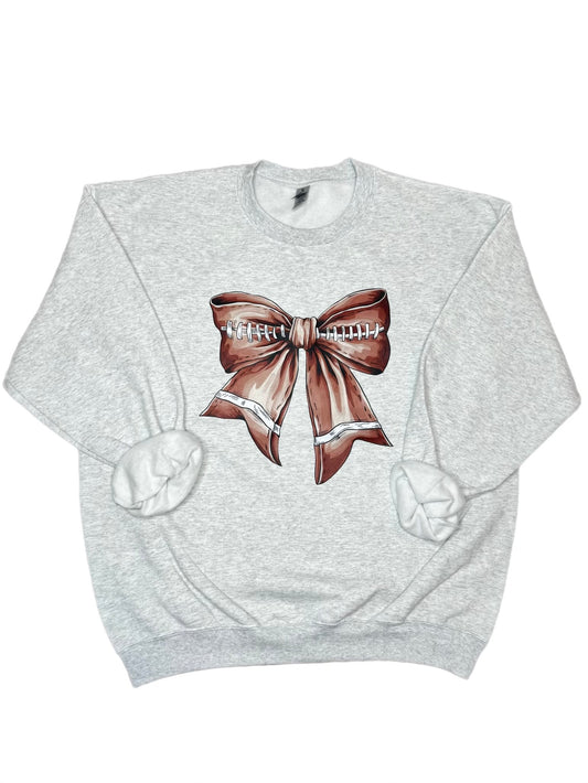 Football Bow Sweatshirt