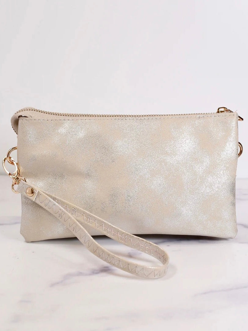 Glimmer Darcy Wristlet - Silver