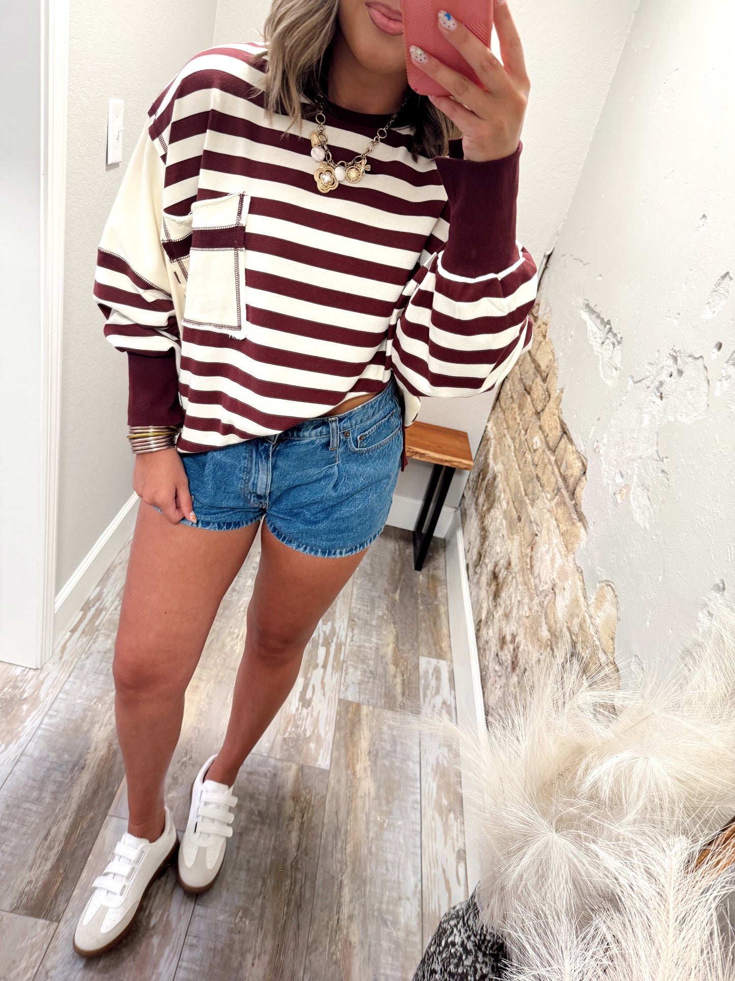 Maroon Market Pullover