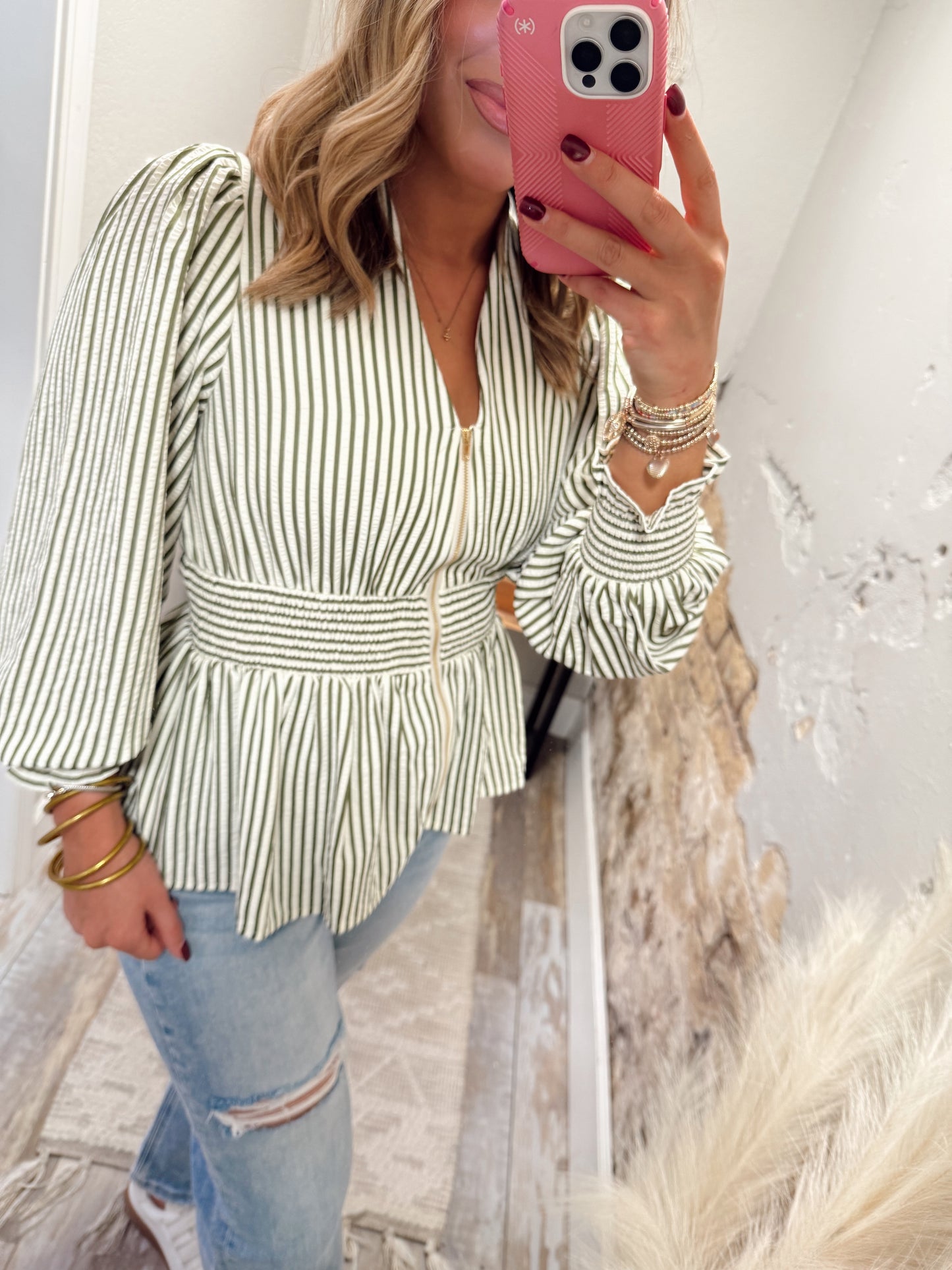 Simple Story Top - Olive