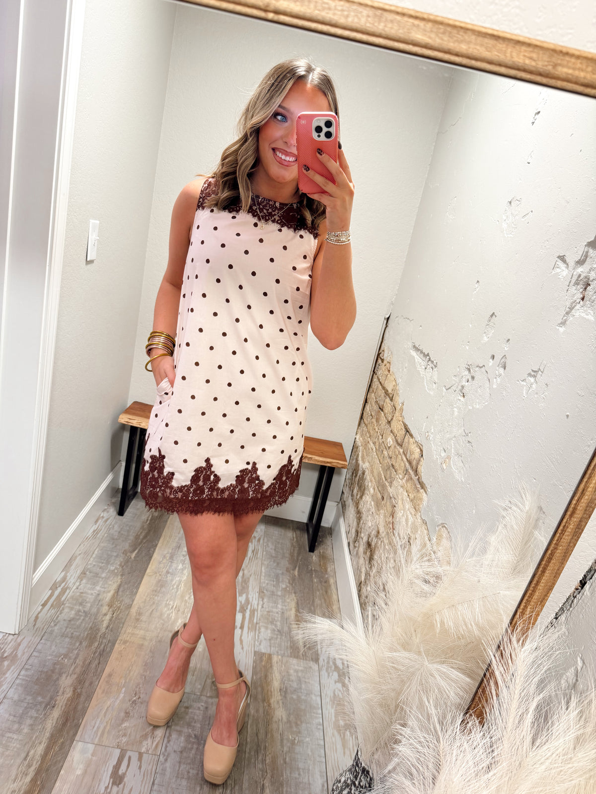 Mia Polka Dot Mini - Off White